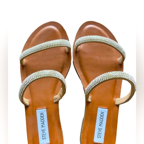 STEVE MADDEN - MYLA SANDALS - RHINESTONES - SIZE 8.5 - MYLA03S1 - Picture 2 of 5